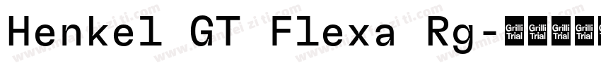 Henkel GT Flexa Rg字体转换